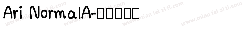 Ari NormalA字体转换